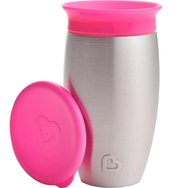 Munchkin Miracle 360 Stainless Steel Cup 12m+, 296ml - Розово