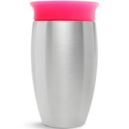 Munchkin Miracle 360 Stainless Steel Cup 12m+, 296ml - Розово