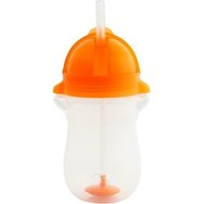Munchkin Click Lock Tip & Sip Tall Straw Cup 12m+, 296ml - портокал