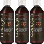 Collagen ProActive Комплект Oral Collagen 1800ml (3x600ml) - 3 лимона - Хранителна добавка с колаген за кожа, коса и нокти Collagen ProActive Комплект Oral Collagen 1800ml (3x600ml) - 3 лимона - Хранителна добавка с колаген за кожа, коса и нокти