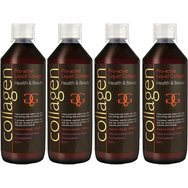 Collagen ProActive Комплект Орален колаген 2400ml (4x600ml) - 4 Ягода - Хранителна добавка с колаген за кожа, коса и нокти Collagen ProActive Комплект Орален колаген 2400ml (4x600ml) - 4 Ягода - Хранителна добавка с колаген за кожа, коса и нокти