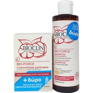 Bioclin PROMO PACK Bio-Force Food Supplement for Hair 60tabs & Подарък Bio-Force Strengthening Shampoo 200ml - Хранителна добавка за добро здраве на косата и укрепващ шампоан за слаба, тънка коса Bioclin PROMO PACK Bio-Force Food Supplement for Hair 60tabs & Подарък Bio-Force Strengthening Shampoo 200ml - Хранителна добавка за добро здраве на косата и укрепващ шампоан за слаба, тънка коса