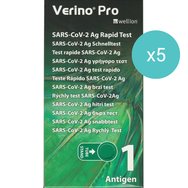 Wellion Verino Pro Sars 2019-nCov Antigen Rapid Self Test 5 бр