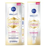Nivea Комплект Cellular Luminous630 Antispot Serum Advanced Treatment 30ml & Anti Dark Spot Eye Treatment Cream 15ml - Концентриран серум против петна и околоочна терапия за петна, тъмни кръгове Nivea Комплект Cellular Luminous630 Antispot Serum Advanced Treatment 30ml & Anti Dark Spot Eye Treatment Cream 15ml - Концентриран серум против петна и околоочна терапия за петна, тъмни кръгове