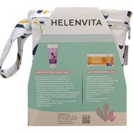 Helenvita Baby Changing Set PROMO PACK Baby Wipes With Chamomile Extract 64 бр & Baby Nappy Rash Cream 150ml & Подарък Водоустойчива чанта Blue Rainbow за всякакви цели