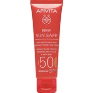 Apivita комплект Bee Sun Safe Anti-Spot & Anti-Age Defence Face Cream Spf50 Tinted 50ml & Hydra Melting Ultra-Light Face - Body Spray Spf50, 200ml