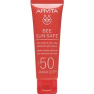 Apivita комплект Bee Sun Safe Anti-Spot & Anti-Age Defence Face Cream Spf50, 50ml & Hydra Melting Ultra-Light Face - Body Spray Spf50, 200ml