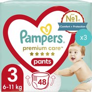 Pampers Комплект Premium Care Pants Jumbo Pack No3 (6-11kg) 144 Пелени (3x48 Пелени)