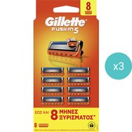 Gillette Комплект Fusion 5, 24 бр (3x8 бр)