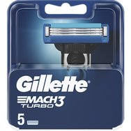 Gillette Комплект Mach3 Turbo Replacement Razors 15 бр (3x5 бр)