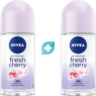 Nivea Комплект Fresh Cherry Anti Perspirant Roll-on Deo 100ml (2x50ml) Nivea Комплект Fresh Cherry Anti Perspirant Roll-on Deo 100ml (2x50ml)