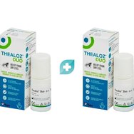 Thea Комплект Thealoz Duo Drops 20ml (2x10ml) - Капки за очи с хиалуронова киселина за хидратация, овлажняване и защита на очите от дразнене