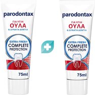 Parodontax Комплект Complete Protection Extra Fresh 150ml (2x75ml) - Паста за зъби против кървене на венците и за силни зъби с вкус на свежа мента