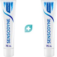 Σετ Sensodyne Extra Fresh Toothpaste Gel 150ml (2x75ml) - Паста за зъби, специално разработена за 24-часово облекчение от чувствителност на зъбите с вкус на мента