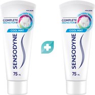 Sensodyne Комплект Complete Protection+ Cool Mint Toothpastet 150ml (2x75ml) - Паста за зъби за ежедневна грижа и защита от чувствителност на зъбите с вкус на свежа мента Sensodyne Комплект Complete Protection+ Cool Mint Toothpastet 150ml (2x75ml) - Паста за зъби за ежедневна грижа и защита от чувствителност на зъбите с вкус на свежа мента