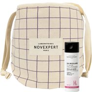 Подаръчен комплект Novexpert Мицеларна вода с хиалуронова киселина 50 мл и памучна торбичка 1 брой - 