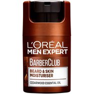 Комплект L\'Oreal Paris Men Expert Barber Club Beard & Skin Moisturiser 50ml & Face & Hair Wash Gel 200ml & 48h Protective Body Spray 150ml