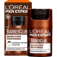 Комплект L\'Oreal Paris Men Expert Barber Club Beard & Skin Moisturiser 50ml & Face & Hair Wash Gel 200ml & 48h Protective Body Spray 150ml