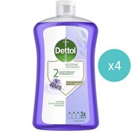 Комплект Dettol Lavender & Violet Blossom Fragrance Soothe Liquid Hand Wash 3Lt (750mlx4) - Резервен течен крем-сапун за ръце с аромат на лавандула Комплект Dettol Lavender & Violet Blossom Fragrance Soothe Liquid Hand Wash 3Lt (750mlx4) - Резервен течен крем-сапун за ръце с аромат на лавандула