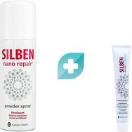 Σετ Silben Nano Repair Powder Spray 125ml & Cream 50ml - Spray Επούλωσης σε Περιπτώσεις Πληγών με Εξίδρωμα & Κρέμα για την Επούλωση Πληγών & Εγκαυμάτων
