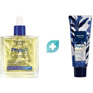 Комплект Phyto 7 Elixir Universal Enhansing Oil 100ml & Universal Day Cream 50ml - Леко подхранващо олио за суха и увредена коса, което осигурява подхранване, мекота и копринена текстура, без да утежнява косата & Дневен крем, обогатен със 7 активни съставки за всички типове суха коса Комплект Phyto 7 Elixir Universal Enhansing Oil 100ml & Universal Day Cream 50ml - Леко подхранващо олио за суха и увредена коса, което осигурява подхранване, мекота и копринена текстура, без да утежнява косата & Дневен крем, обогатен със 7 активни съставки за всички типове суха коса