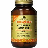 Solgar Chewable Vitamin C 500mg, 90chew.tabs - Аромат на портокал