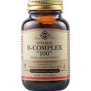 Solgar Formula B-Complex 100mg, 50veg.caps - Хранителна добавка за доброто функциониране на нервната система Solgar Formula B-Complex 100mg, 50veg.caps - Хранителна добавка за доброто функциониране на нервната система