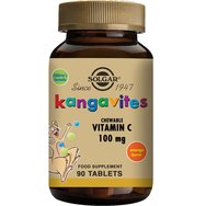 Solgar Kangavites Chewable Vitamin C 100mg, 90chew.tabs - Хранителна добавка с витамин С за укрепване на имунната система Solgar Kangavites Chewable Vitamin C 100mg, 90chew.tabs - Хранителна добавка с витамин С за укрепване на имунната система