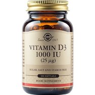 Solgar Vitamin D3 1000IU, 100 Softgels