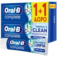 Oral-B PROMO PACK Complete Plus Protect & Clean Toothpaste 2x75ml 1+1 Подарък