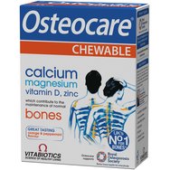Vitabiotics Osteocare Chewable 30tabs - Хранителна добавка Таблетки за дъвчене против калциев дефицит и остеопороза Vitabiotics Osteocare Chewable 30tabs - Хранителна добавка Таблетки за дъвчене против калциев дефицит и остеопороза