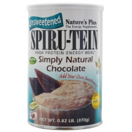 Natures Plus Spiru-Tein Simply Natural Chocolate 1lb Диетична добавка, пълноценна протеинова формула с вкус на шоколад 370gr