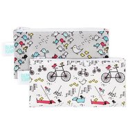 Bumkins Small Snack Bag 9cm x 18cm Чантичка, калъф за храна / закуски 2 броя - Urban Birds Bumkins Small Snack Bag 9cm x 18cm Чантичка, калъф за храна / закуски 2 броя - Urban Birds