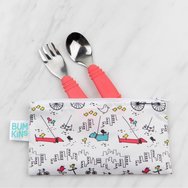 Bumkins Small Snack Bag 9cm x 18cm Чантичка, калъф за храна / закуски 2 броя - Urban Birds Bumkins Small Snack Bag 9cm x 18cm Чантичка, калъф за храна / закуски 2 броя - Urban Birds