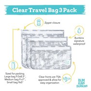 Bumkins Clear Travel Bags Cacti 3 бр