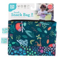 Bumkins Small Snack Bag 9cm x 18cm Чантичка, калъф за храна / закуски 2 броя - All Together Now Bumkins Small Snack Bag 9cm x 18cm Чантичка, калъф за храна / закуски 2 броя - All Together Now