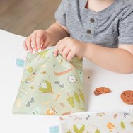 Bumkins Large Snack Bag 18cm x 18cm Чантичка, калъф за храна / закуски 1 брой - Camping