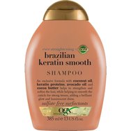 OGX Brazilian Keratin Smooth Shampoo Ever Straightening Енергизиращ шампоан за изглаждане и блясък за разстроена коса 385ml OGX Brazilian Keratin Smooth Shampoo Ever Straightening Енергизиращ шампоан за изглаждане и блясък за разстроена коса 385ml