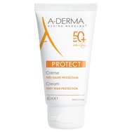 A-Derma Protect Creme Visage Spf50+ 40ml - Слънцезащитен крем за лице с много висока защита за нормална - суха кожа A-Derma Protect Creme Visage Spf50+ 40ml - Слънцезащитен крем за лице с много висока защита за нормална - суха кожа