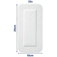 Hansaplast Sensitive 4XL Стерилни лепенки за по -големи рани и следоперативни рани 20см x 10см 25 броя