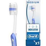 Oral-B 123 Indicator Medium Toothbrush 35mm 1 Парче - синьо