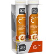 Pharmalead Promo Vitamin C 1000mg, 40 Effer.tabs (2x20 Effer.tabs) - Витамин C Имуноусилваща хранителна добавка с вкус на портокал