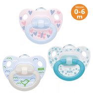 Nuk Classic Happy Days Silicone Soother 0-6m 1 Парче - Розово