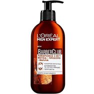 L'Oreal Paris Men Expert Barber Club Beard, Face & Hair Wash Gel 200ml - 3 в 1 почистващ гел за брада, лице и коса