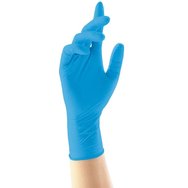 Gmt Super Gloves Blue Nitrile Powder Free Сини нитрилови ръкавици за еднократна употреба, без пудра, 100 бр