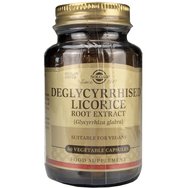 Solgar Deglycyrrhised Licorice Root Extract 60veg.caps - Хранителна добавка с екстракт от корен от женско биле за подпомагане на храносмилането и укрепване на стомашната и чревната функция Solgar Deglycyrrhised Licorice Root Extract 60veg.caps - Хранителна добавка с екстракт от корен от женско биле за подпомагане на храносмилането и укрепване на стомашната и чревната функция