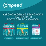 Compeed Средно овлажняващи пластири за мазоли, които предлагат хидратация и абсорбират вибрации 6бр Compeed Средно овлажняващи пластири за мазоли, които предлагат хидратация и абсорбират вибрации 6бр