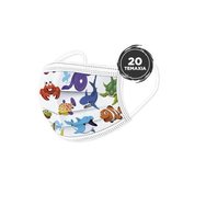 Педиатрични хирургически маски за лице 3ply Тип II R с гумена и метална плоча в опаковка с желатин 20 броя