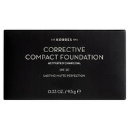 Korres Corrective Compact Foundation With Activated Charcoal Spf20, 9.5gr - Accf1