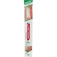 Lactona Natural Medium Nylon Μ40 4 Row Toothbrush 1 Τεμάχιο - Ροζ - Οδοντόβουρτσα Μεσαίας Σκληρότητας με Τέσσερις Σειρές Νημάτων για Αποτελεσματικότερο Καθαρισμό
